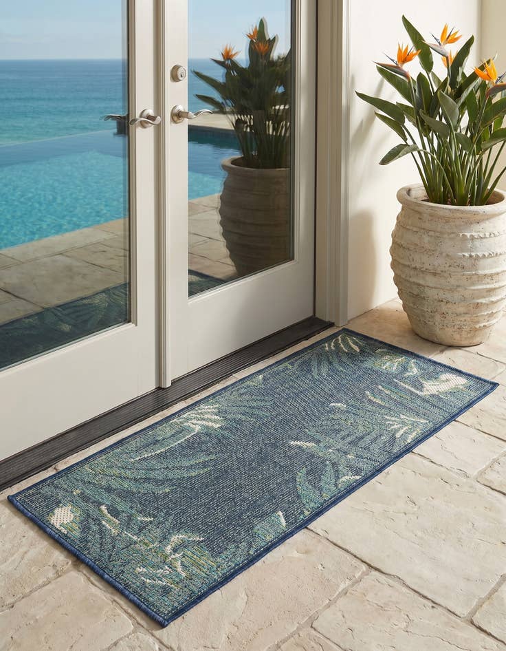 Detail image of 2' x 4' Easy-Clean Baja Indoor / Outdoor Runner Rug