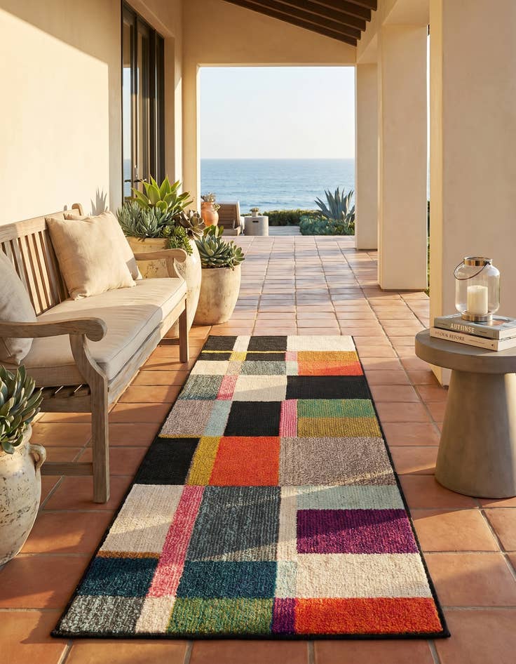 Detail image of 2' x 5' Easy-Clean Casablanca Indoor / Outdoor Runner Rug
