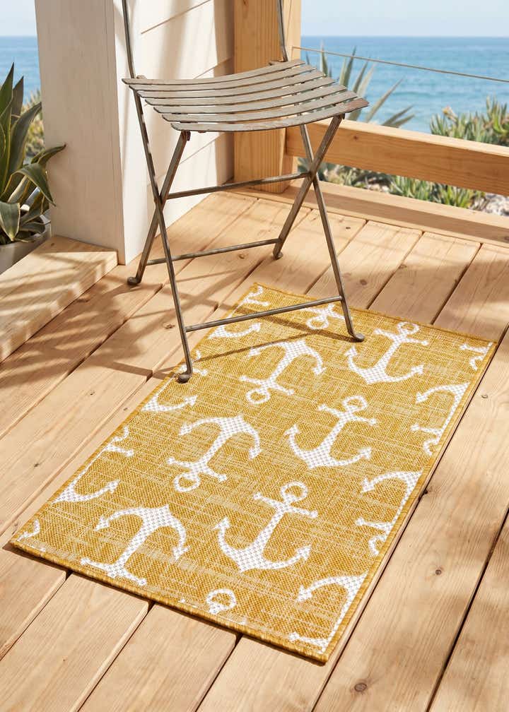 2' x 3' Easy-Clean Coastal Indoor / Outdoor Rug