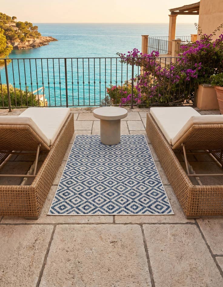 Detail image of 3' x 5' 3 Easy-Clean Jill Zarin Costa Rica Indoor / Outdoor Rug