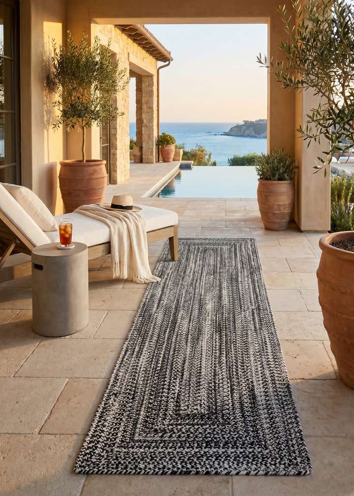 2' x 8' Easy-Clean Eco Verse Washable Indoor / Outdoor Runner Rug