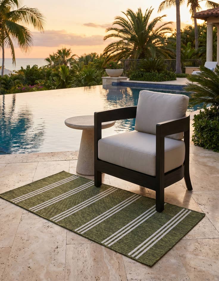 Detail image of 3' x 5' 3 Easy-Clean Jill Zarin Anguilla Indoor / Outdoor Rug
