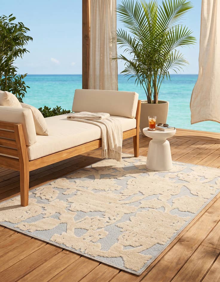 Detail image of 4' x 6' Easy-Clean Aruba Indoor / Outdoor Rug