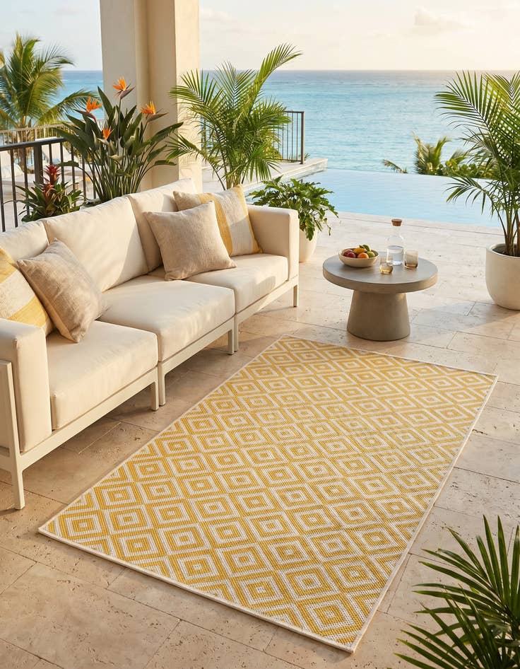Detail image of 3' x 5' 3 Easy-Clean Jill Zarin Costa Rica Indoor / Outdoor Rug