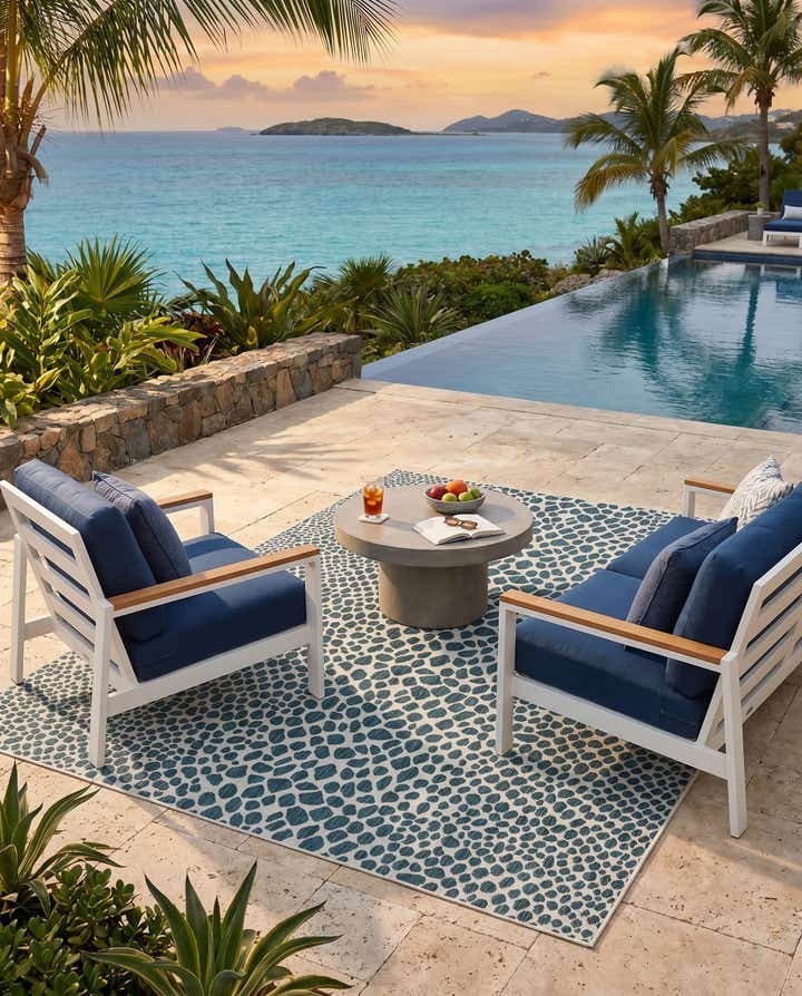 7' x 10' Easy-Clean Jill Zarin Cape Town Indoor / Outdoor Rug