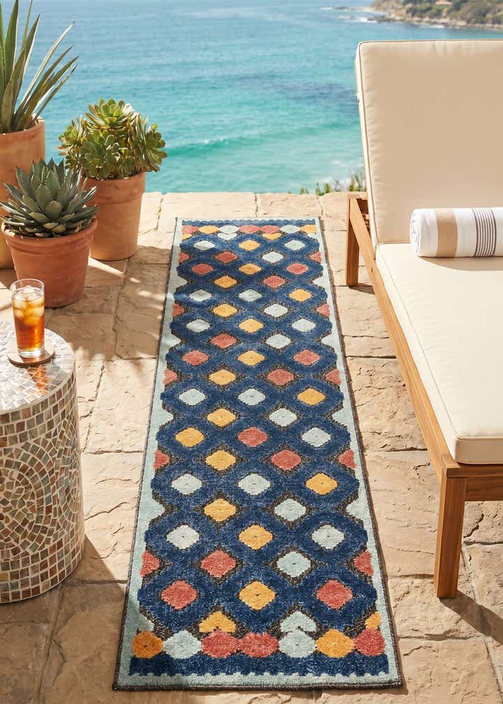 2' x 8' Easy-Clean Belize Indoor / Outdoor Runner Rug