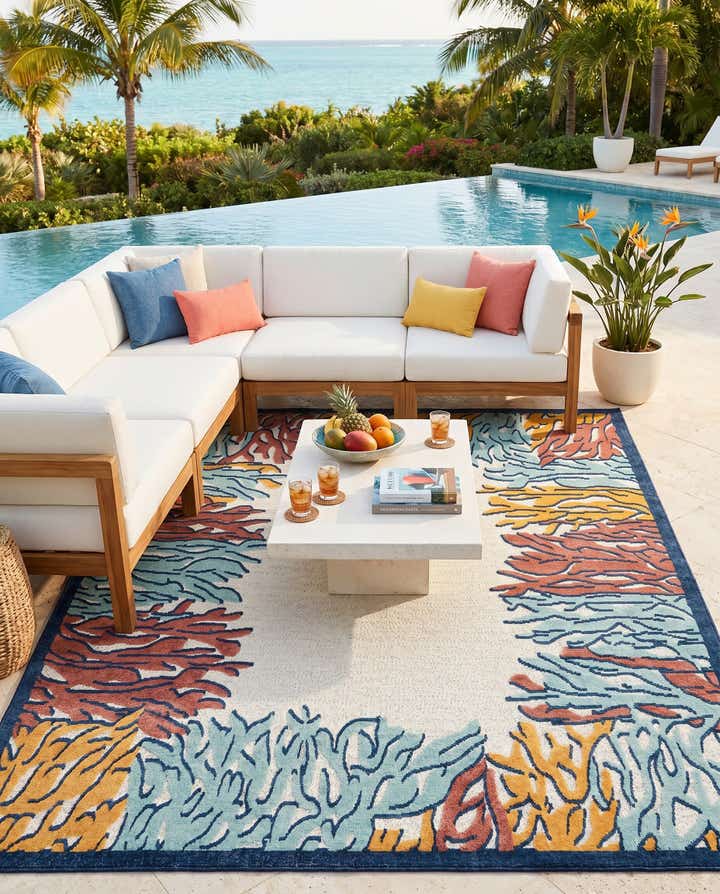 9' x 12' Easy-Clean Belize Indoor / Outdoor Rug