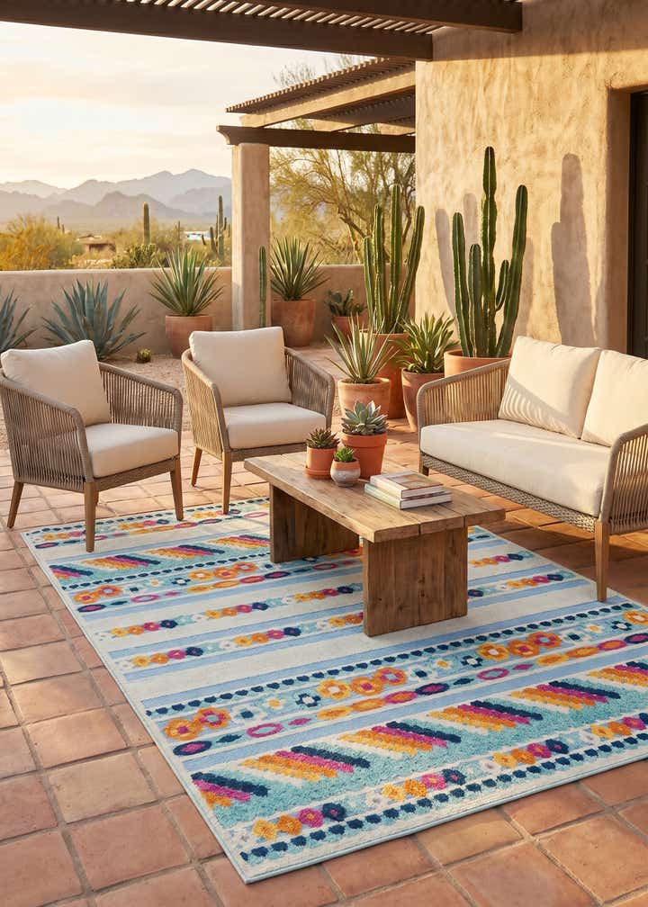 6' x 9' Easy-Clean Aruba Indoor / Outdoor Rug