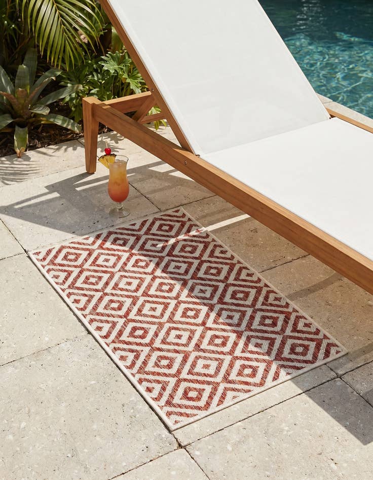 Detail image of 2' x 3' Easy-Clean Jill Zarin Costa Rica Indoor / Outdoor Rug