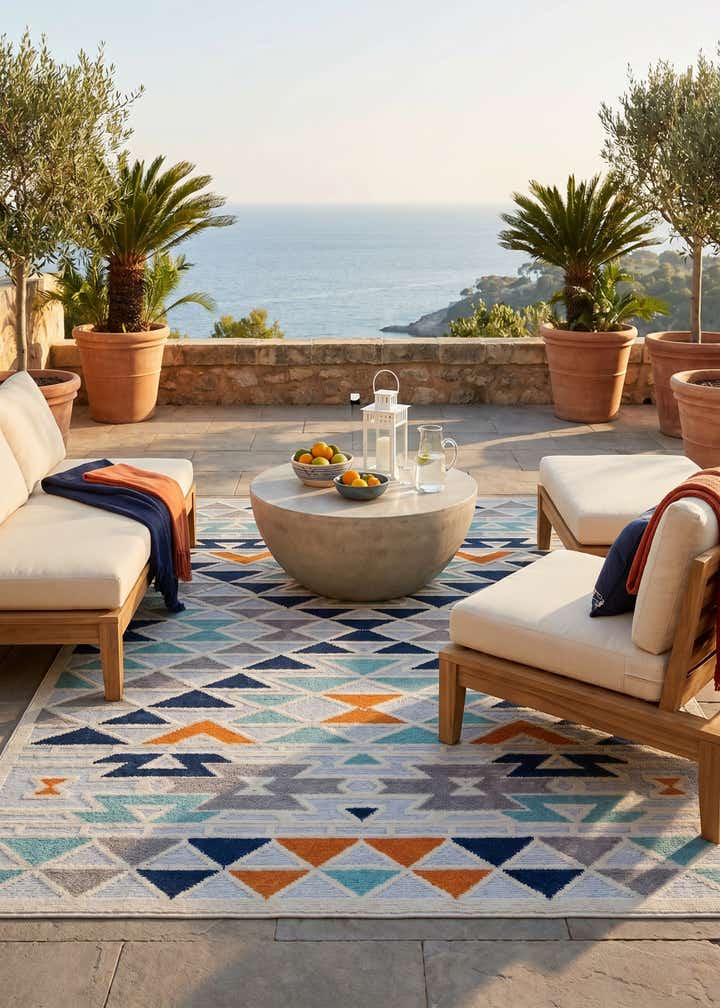 6' x 9' Easy-Clean Aruba Indoor / Outdoor Rug