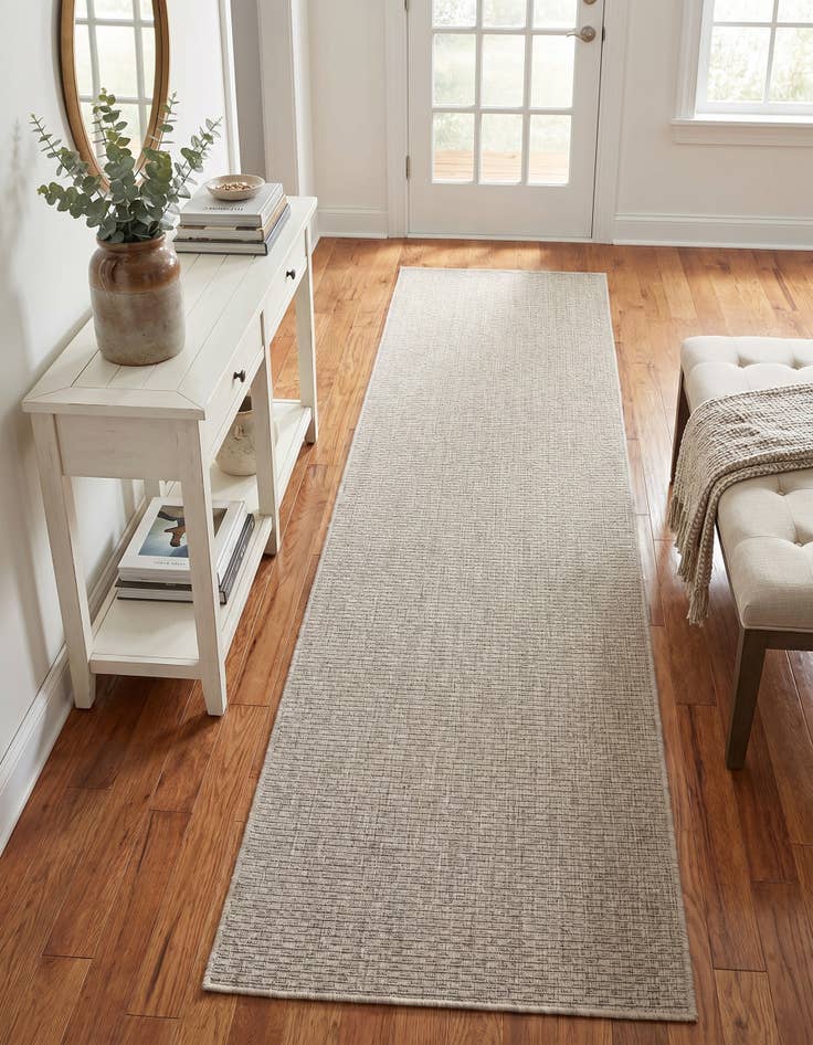 Detail image of 2' x 8' Easy-Clean Solid Indoor / Outdoor Runner Rug