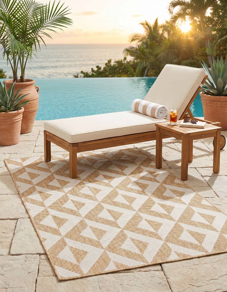 Detail image of 3' x 5' 3 Easy-Clean Jill Zarin Napa Indoor / Outdoor Rug