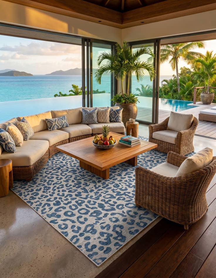 Detail image of 10' x 13' Easy-Clean Safari Indoor / Outdoor Rug