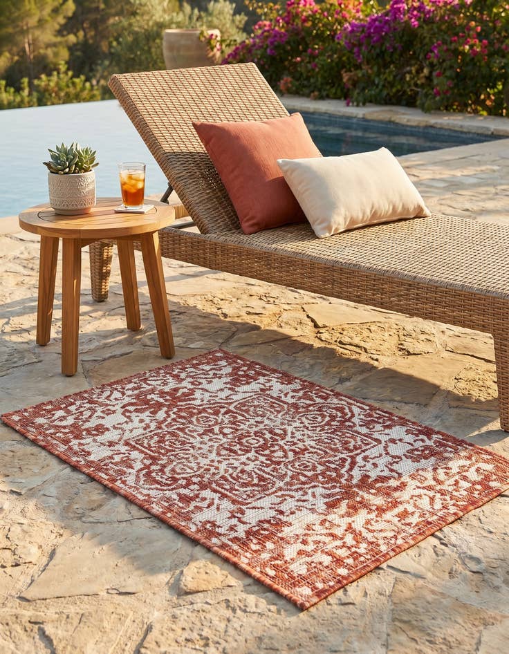 Detail image of 2' x 3' Easy-Clean Jill Zarin Dubai Indoor / Outdoor Rug