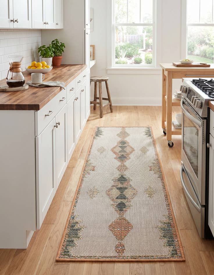 Detail image of 2' x 6' Easy-Clean Baja Indoor / Outdoor Runner Rug