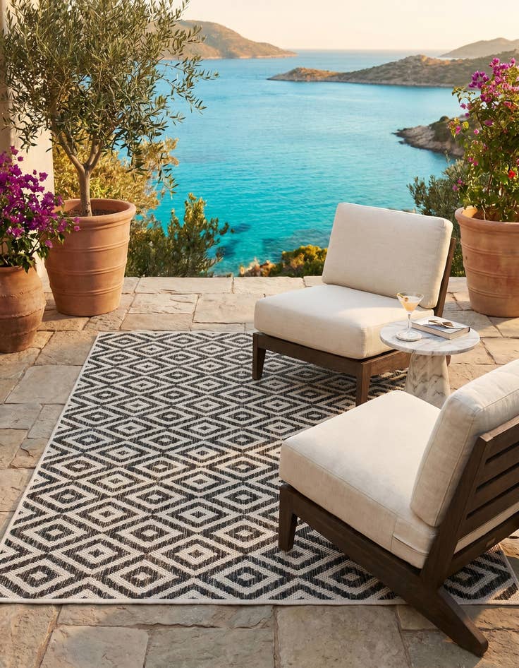 Detail image of 3' x 5' 3 Easy-Clean Jill Zarin Costa Rica Indoor / Outdoor Rug