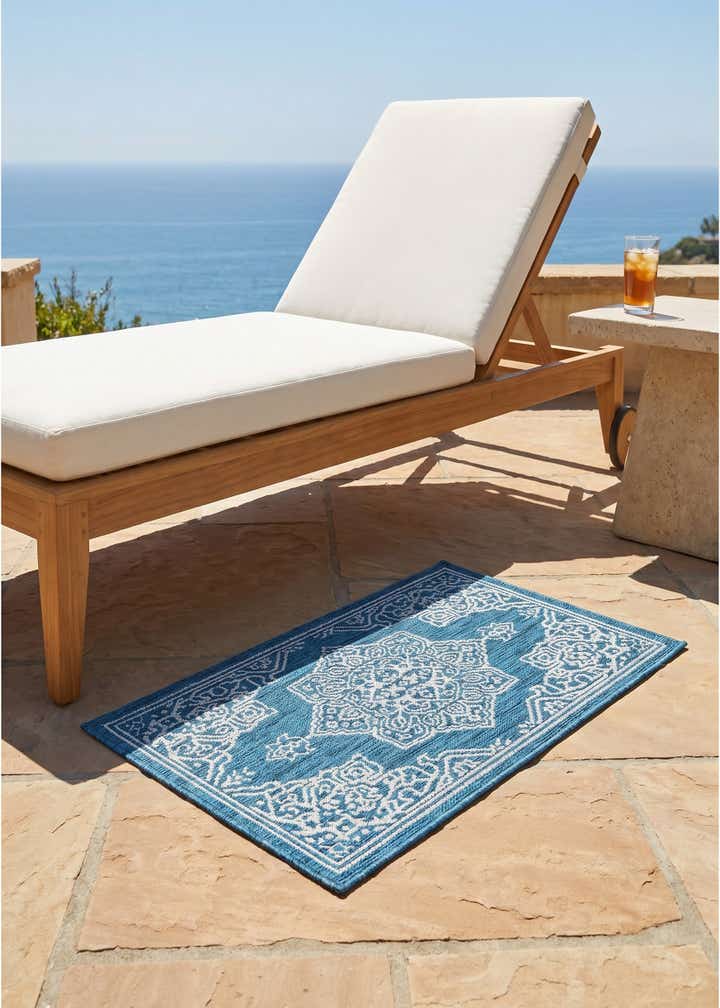 2' x 3' Easy-Clean Traditional Indoor / Outdoor Rug