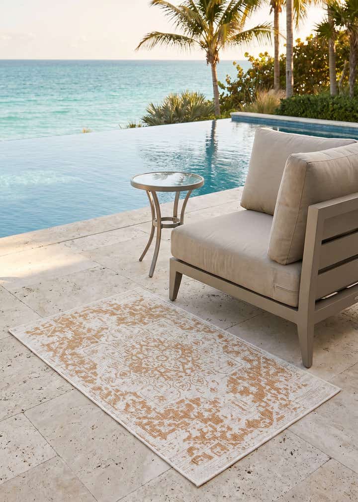3' x 5' 3 Easy-Clean Jill Zarin Dubai Indoor / Outdoor Rug
