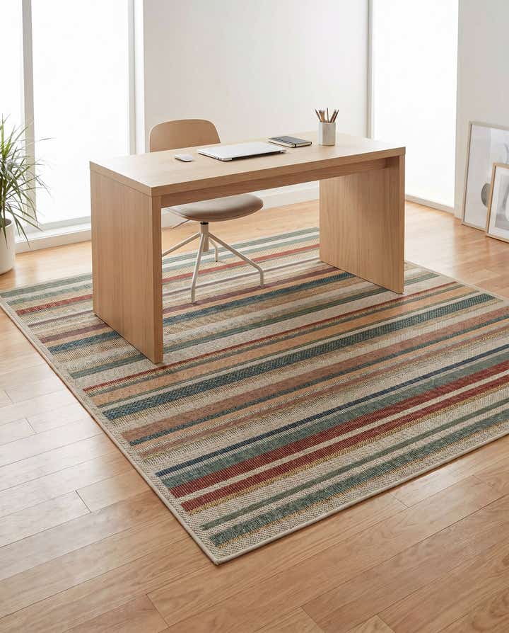 6' x 6' Easy-Clean Baja Indoor / Outdoor Square Rug