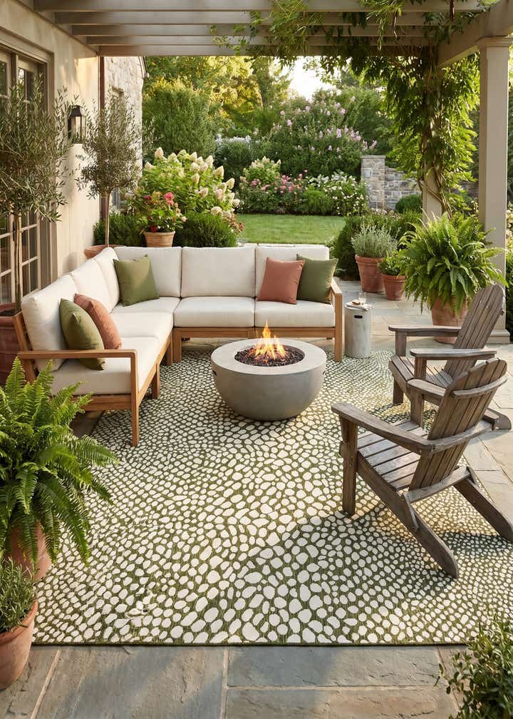 13' x 13' Easy-Clean Jill Zarin Cape Town Indoor / Outdoor Square Rug