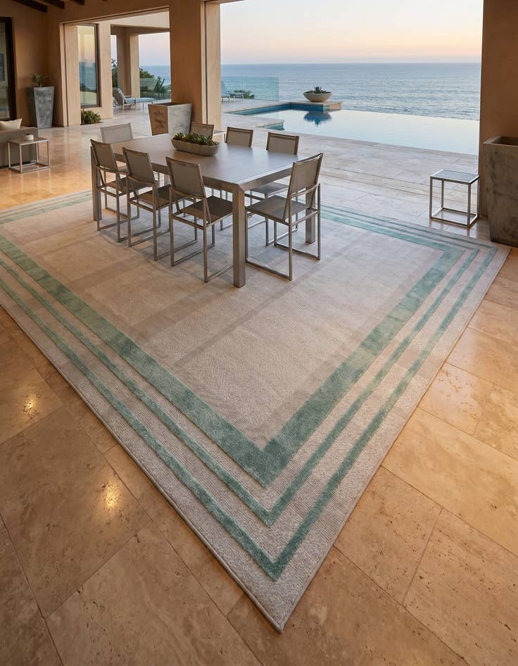 Detail image of 9' x 12' Easy-Clean Aruba Indoor / Outdoor Rug