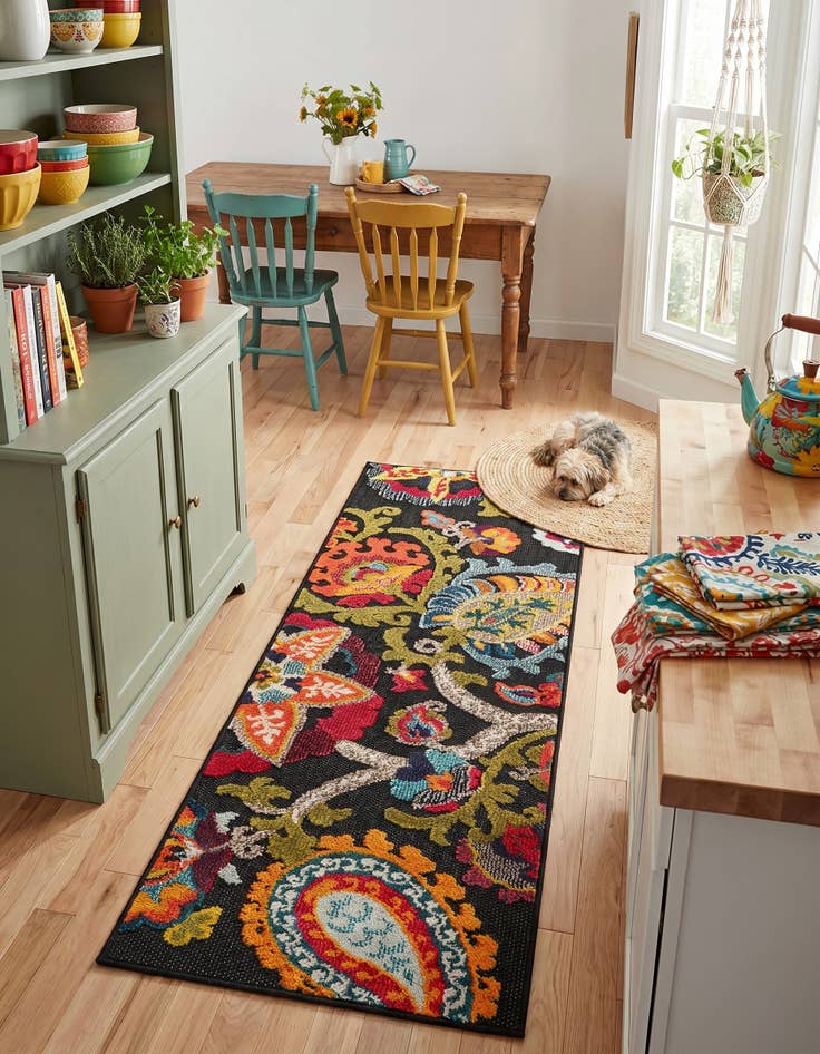 Detail image of 2' x 5' Easy-Clean Casablanca Indoor / Outdoor Runner Rug