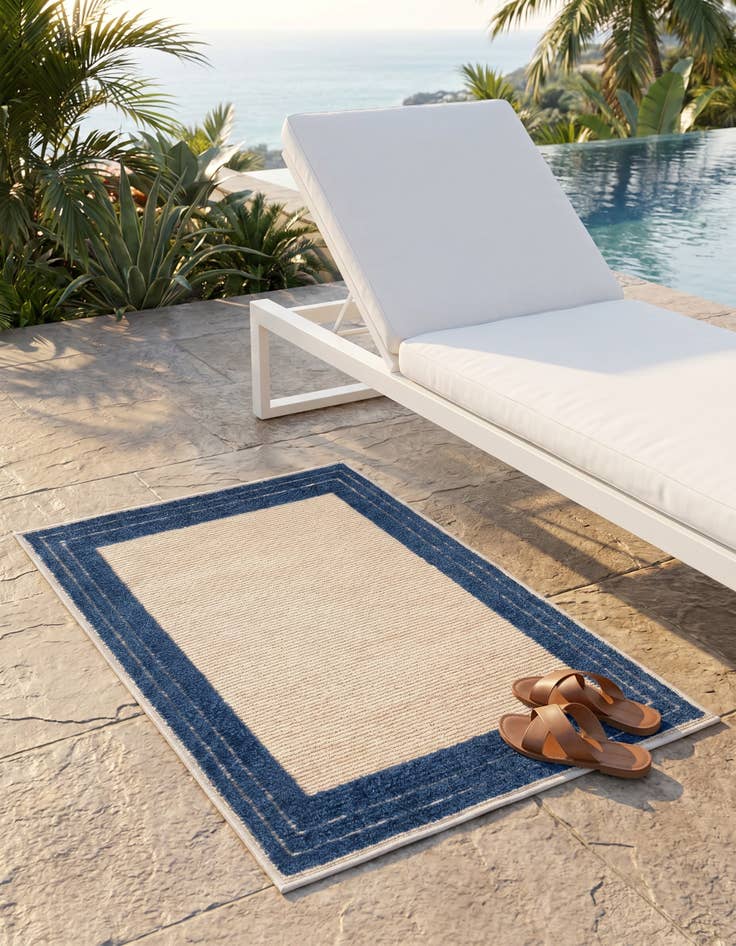 Detail image of 2' x 3' Easy-Clean Aruba Indoor / Outdoor Rug