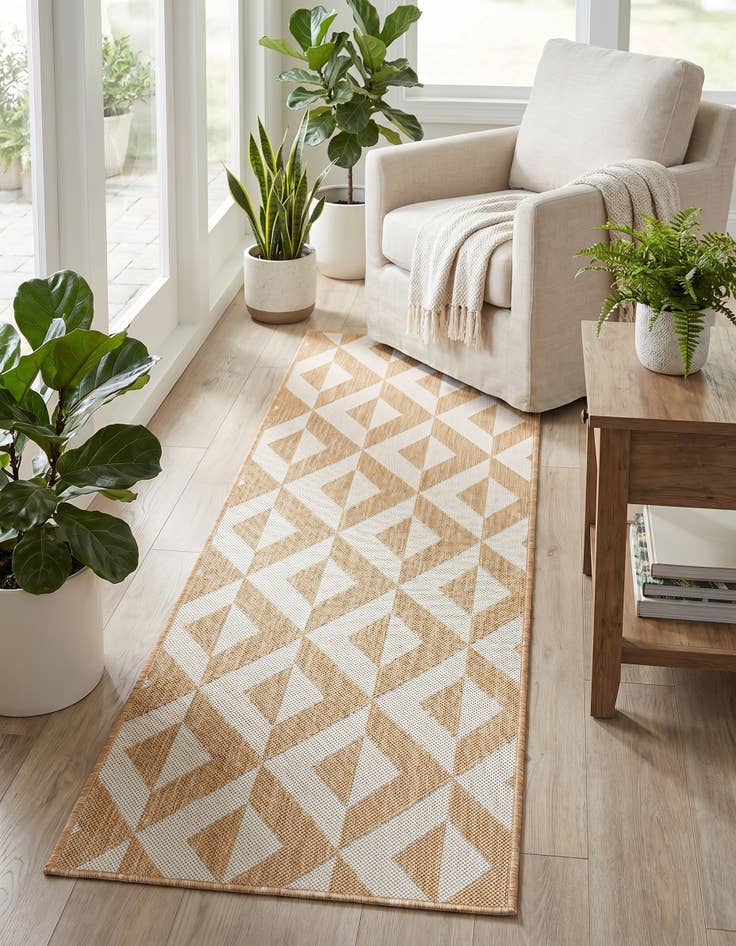Detail image of 2' x 6' Easy-Clean Jill Zarin Napa Indoor / Outdoor Runner Rug