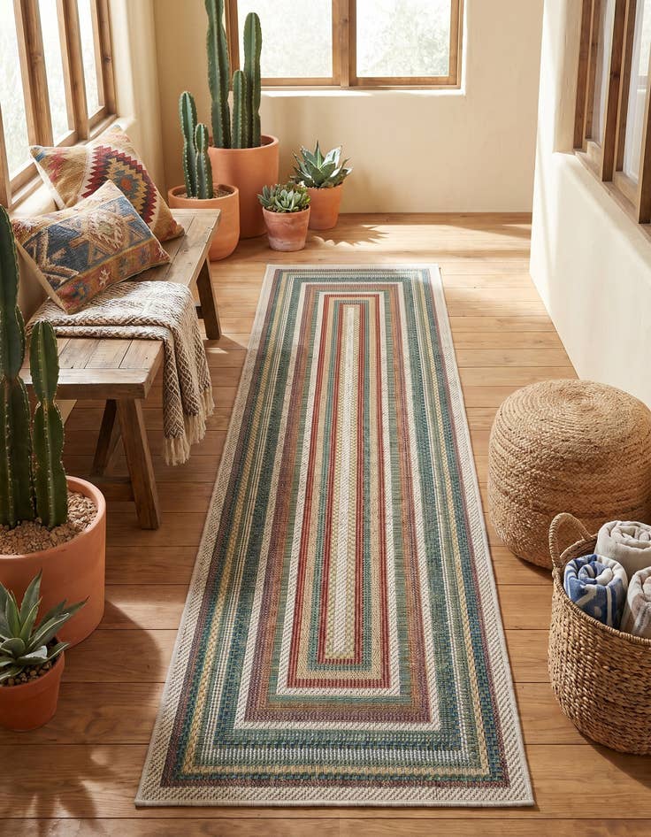 Detail image of 2' x 7' 10 Easy-Clean Baja Indoor / Outdoor Runner Rug