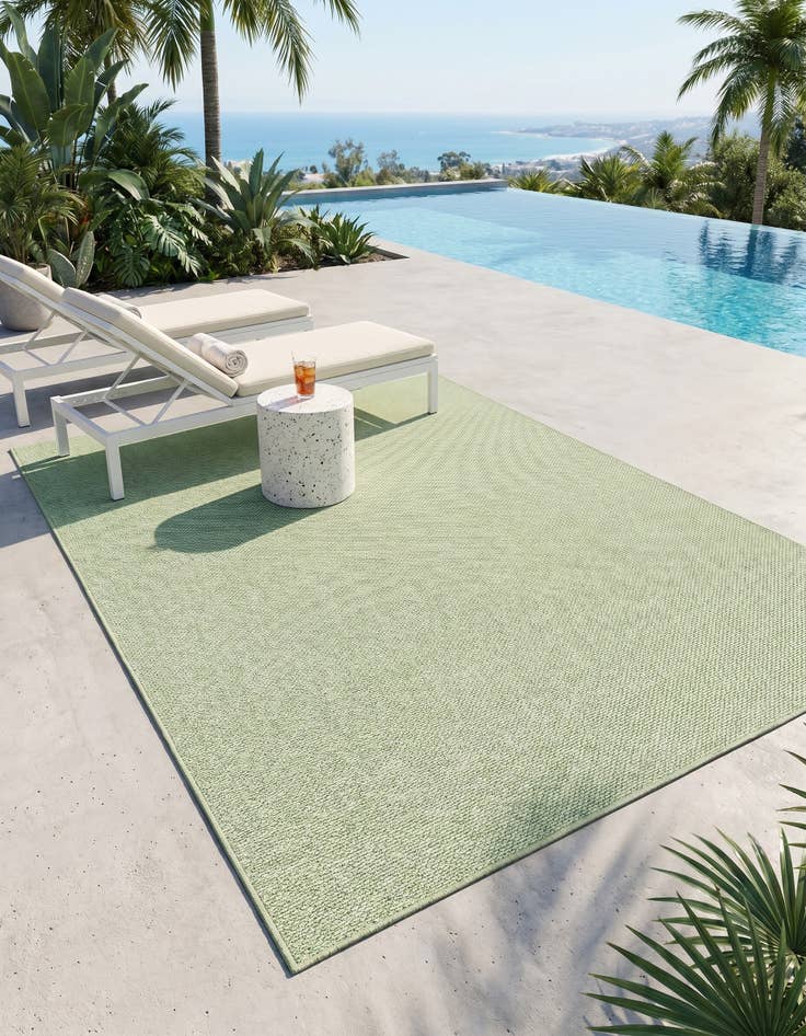 Detail image of 7' 10 x 10' Easy-Clean Jill Zarin Palm Springs Indoor / Outdoor Rug