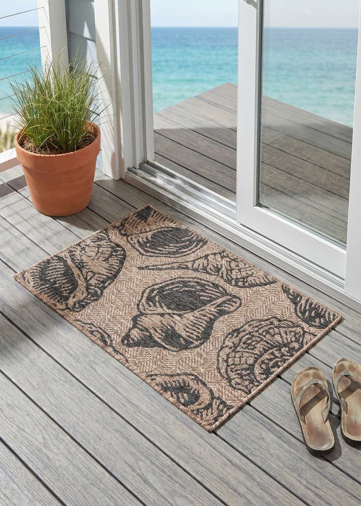 2' x 3' Easy-Clean Coastal Indoor / Outdoor Rug