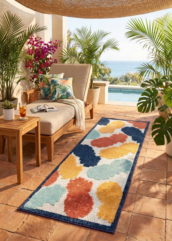 2' x 6' Easy-Clean Belize Indoor / Outdoor Runner Rug
