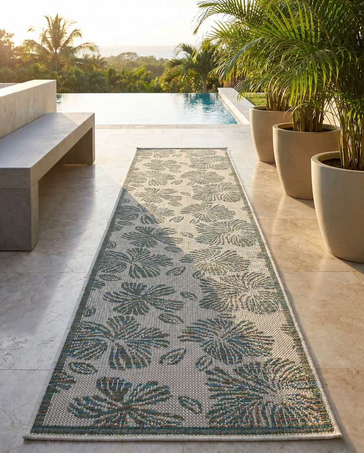2' x 8' Easy-Clean Baja Indoor / Outdoor Runner Rug