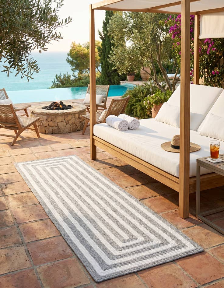 Detail image of 2' x 6' 1 Easy-Clean Eco Verse Washable Indoor / Outdoor Runner Rug