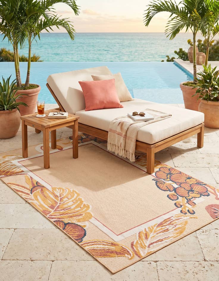 Detail image of 5' x 7' 7 Easy-Clean Indoor / Outdoor Rug