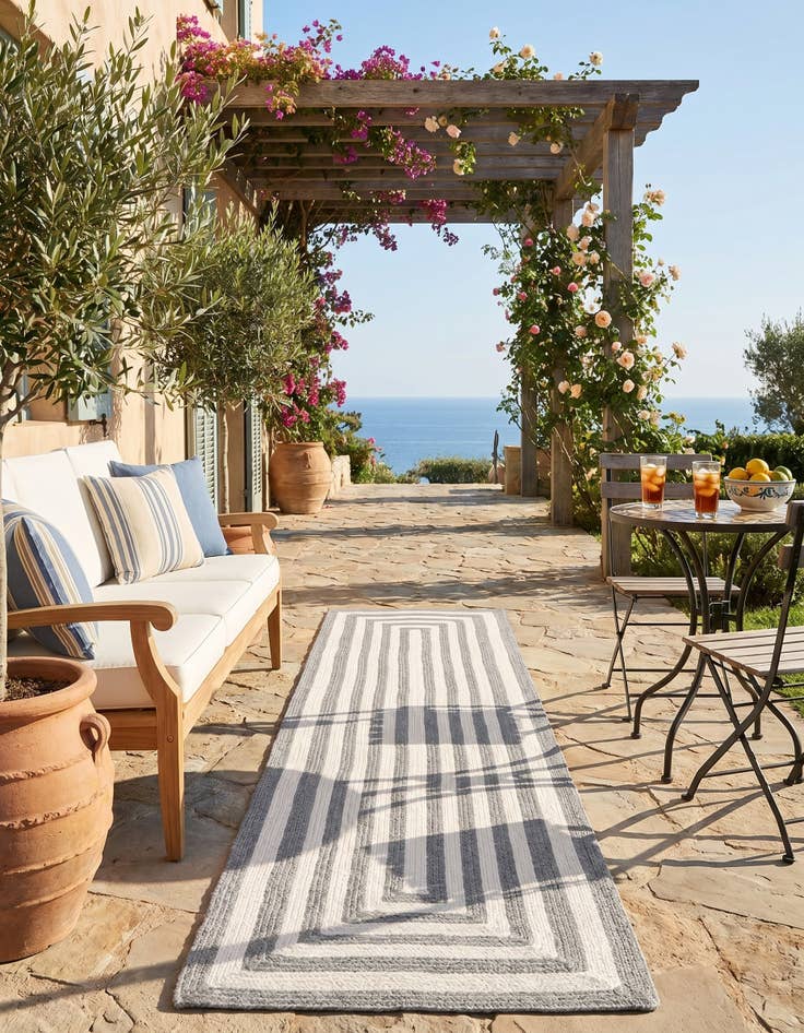 Detail image of 2' 7 x 10' Easy-Clean Eco Verse Washable Indoor / Outdoor Runner Rug