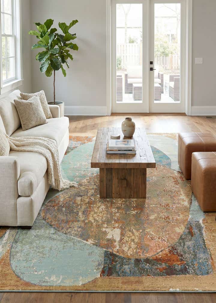 7' 10 x 10' Easy-Clean Modern Indoor / Outdoor Rug
