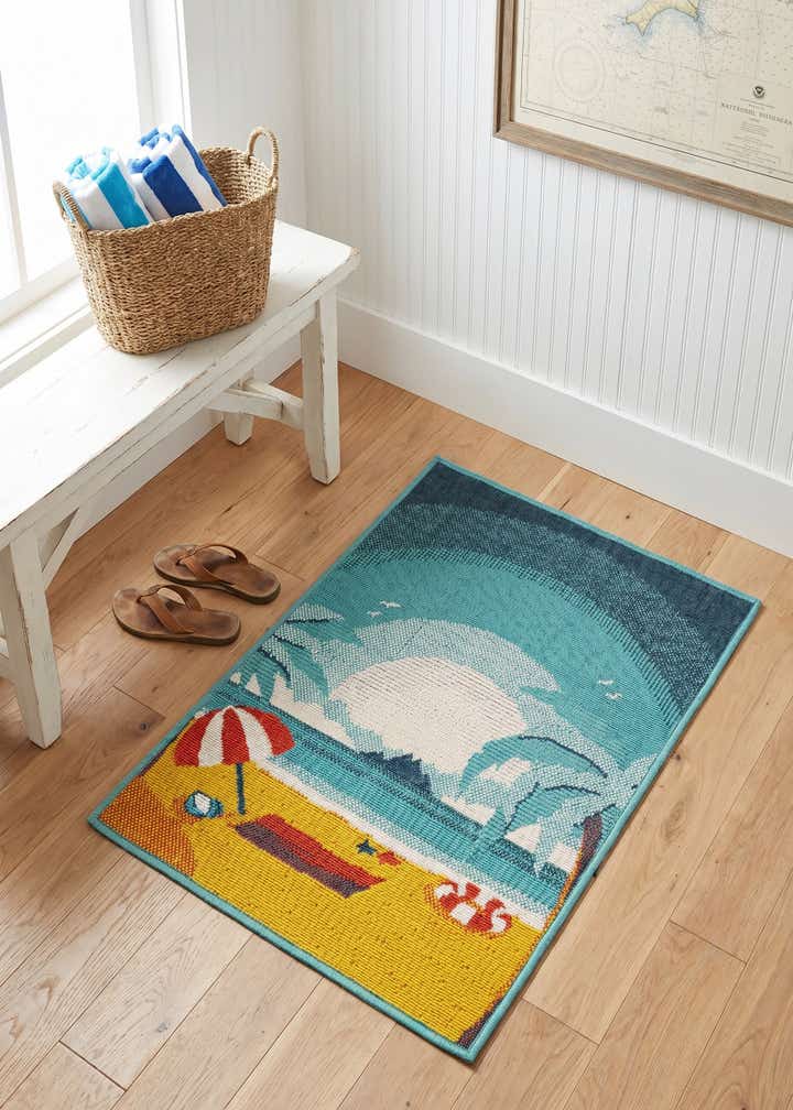 2' x 3' Easy-Clean Coastal Indoor / Outdoor Rug
