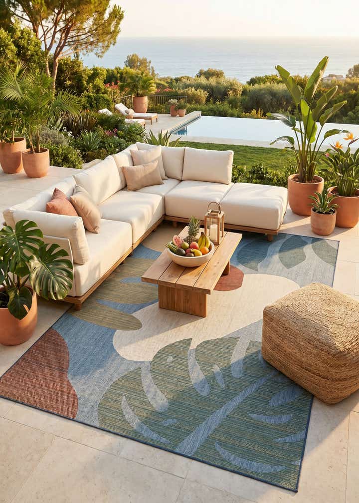9' x 12' Easy-Clean Baja Indoor / Outdoor Rug