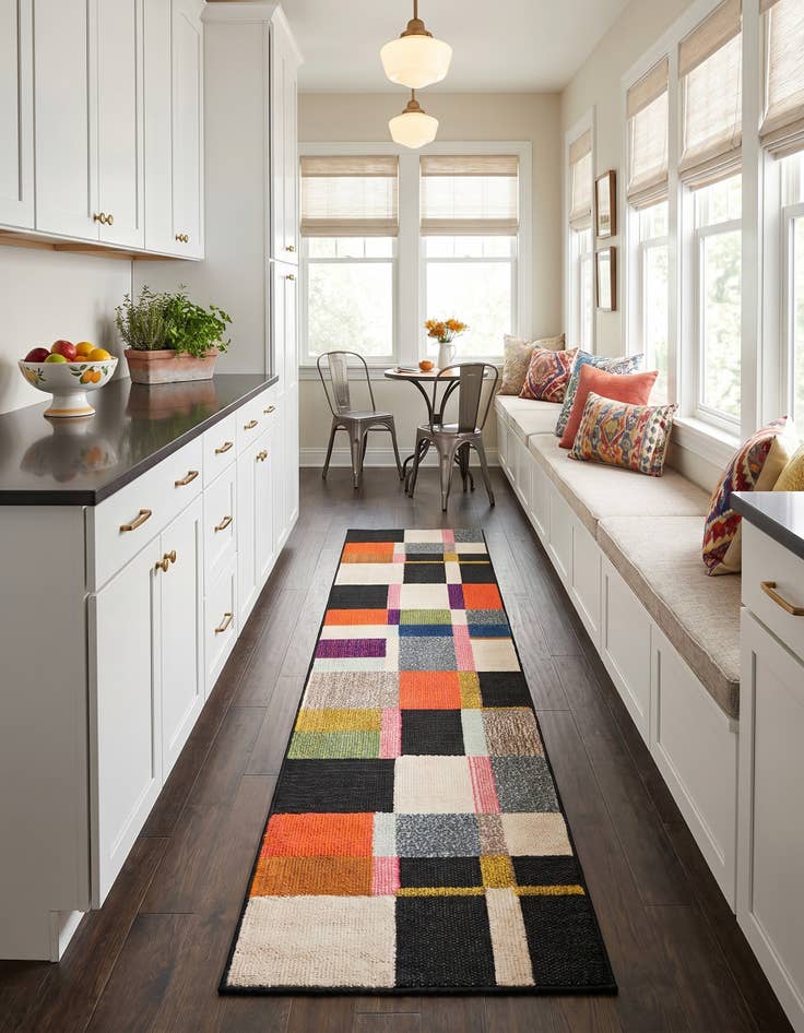 Detail image of 2' x 8' Easy-Clean Casablanca Indoor / Outdoor Runner Rug