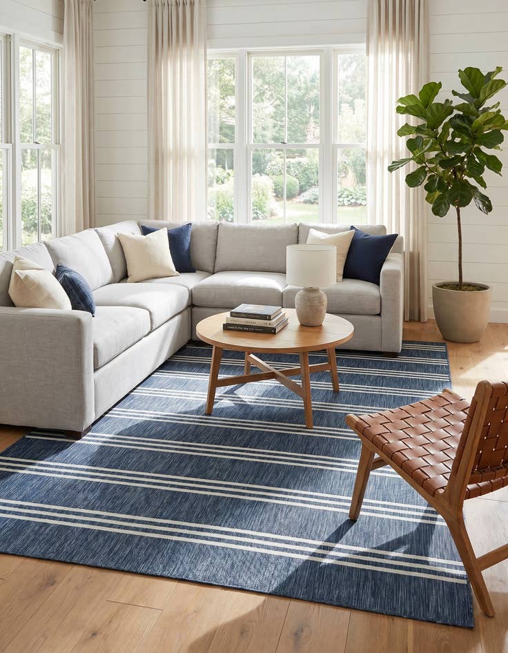 Detail image of 9' x 12' Easy-Clean Jill Zarin Anguilla Indoor / Outdoor Rug