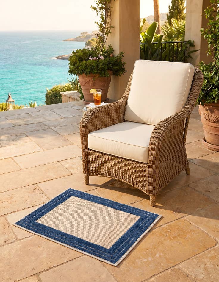 Detail image of 2' x 3' Easy-Clean Aruba Indoor / Outdoor Rug