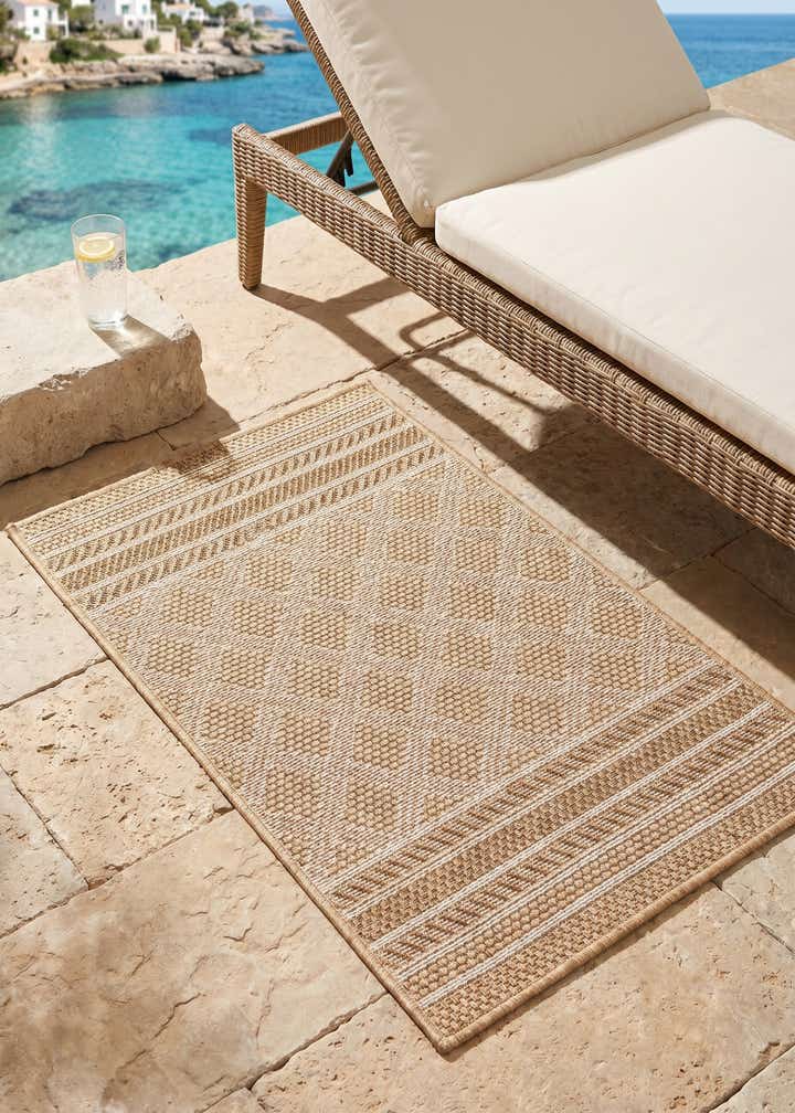 2' x 3' 1 Easy-Clean Trellis Indoor / Outdoor Rug
