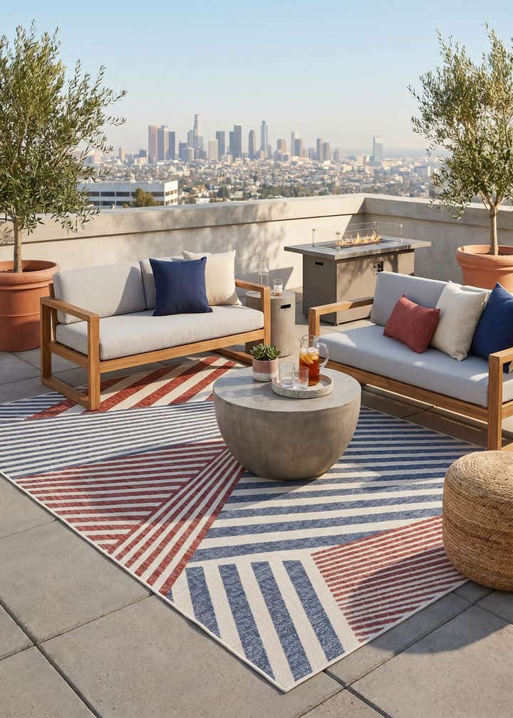 7' x 10' Easy-Clean Jill Zarin Indoor / Outdoor Rug
