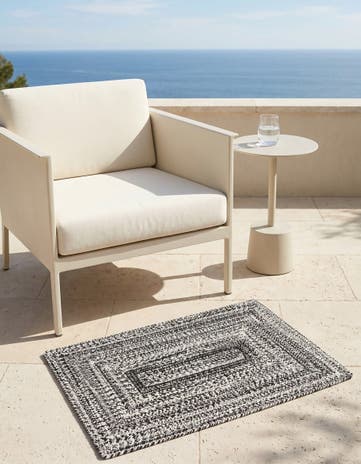 2' 2 x 3' 1 Easy-Clean Eco Verse Washable Indoor / Outdoor Rug