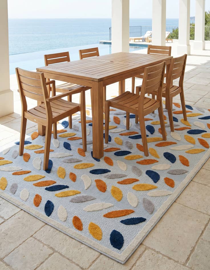 Detail image of 7' x 10' Easy-Clean Aruba Indoor / Outdoor Rug