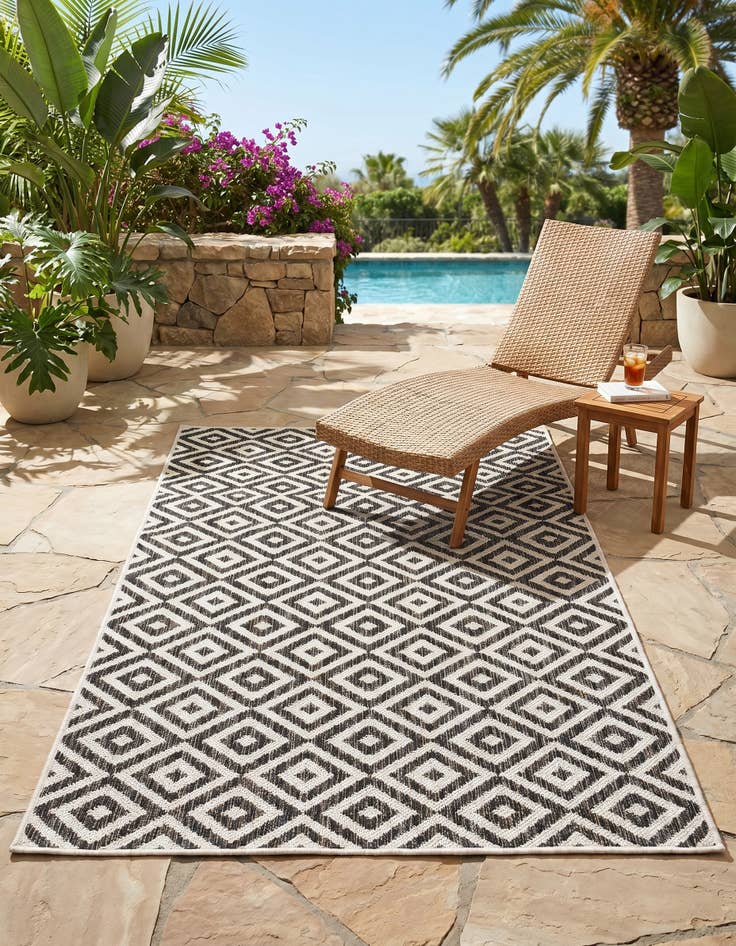 Detail image of 3' x 5' 3 Easy-Clean Jill Zarin Costa Rica Indoor / Outdoor Rug