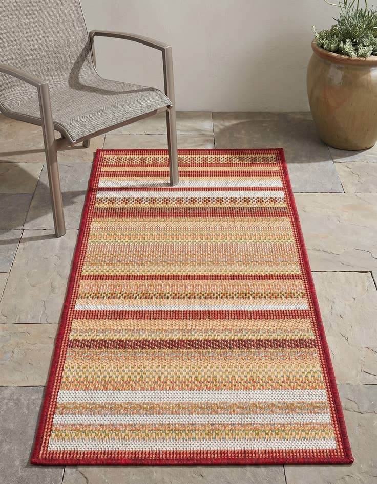 Detail image of 2' x 4' Easy-Clean Baja Indoor / Outdoor Runner Rug