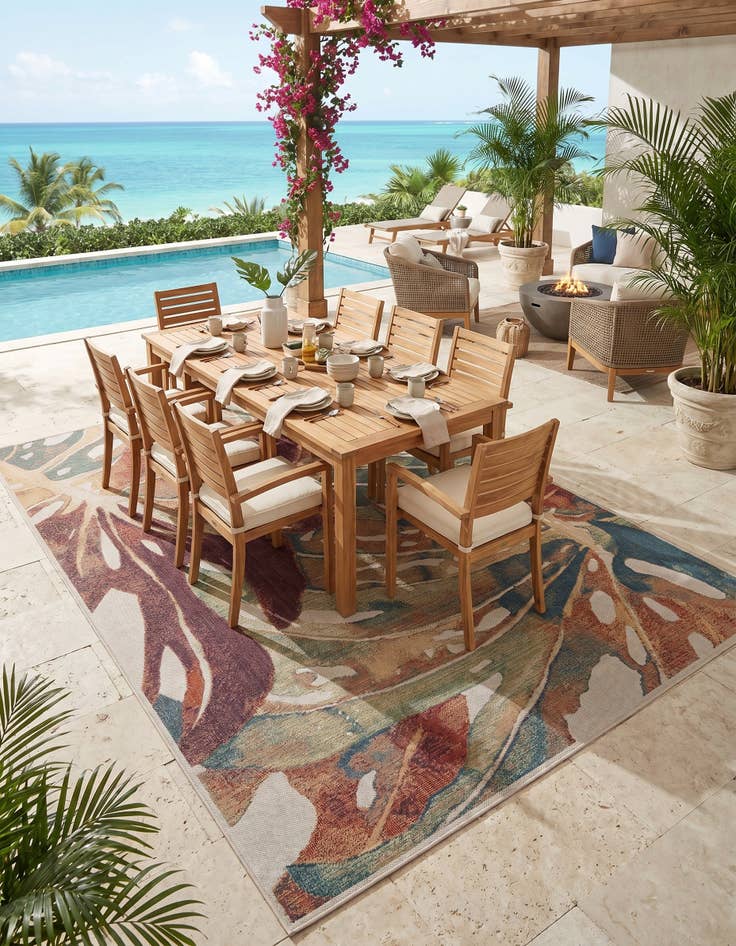 Detail image of 10' x 13' Easy-Clean Baja Indoor / Outdoor Rug