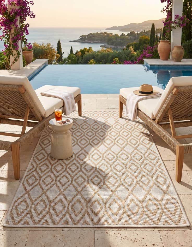 Detail image of 3' x 5' 3 Easy-Clean Jill Zarin Costa Rica Indoor / Outdoor Rug